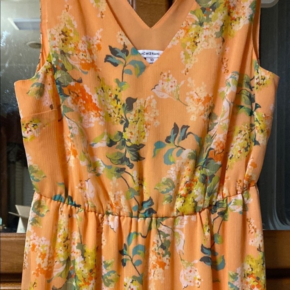 Isaac Mizrahi Live! Orange Size 10 Midi Dress - Picture 4 of 10